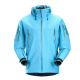 Light Blue Hooded Technical Jacket