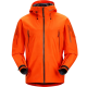 Bright Orange Hooded Technical Jacket