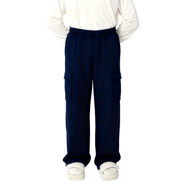 Navy Cargo Sweatpants